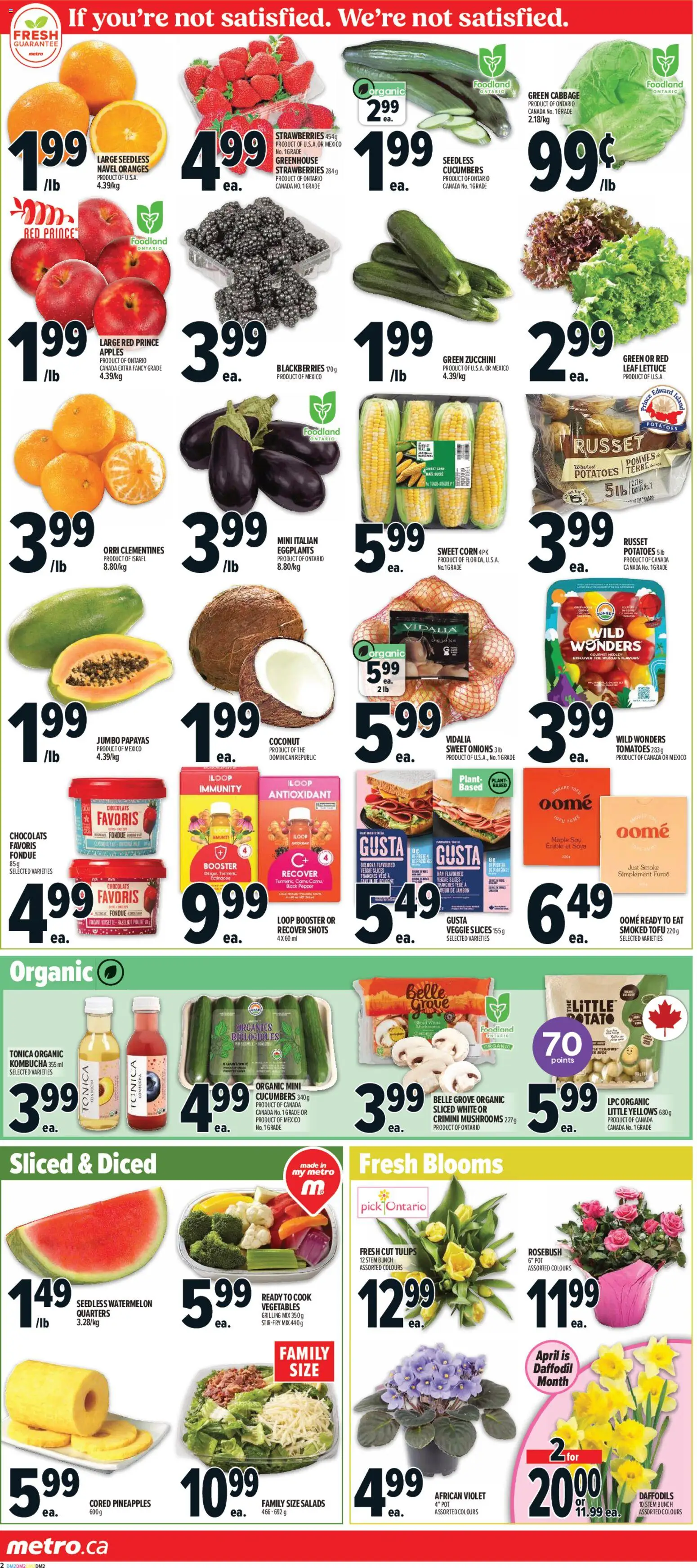 Metro flyer valid from 23.04.2026 | Page: 6 | Products: Strawberries, Cucumbers, Oranges, Tomatoes