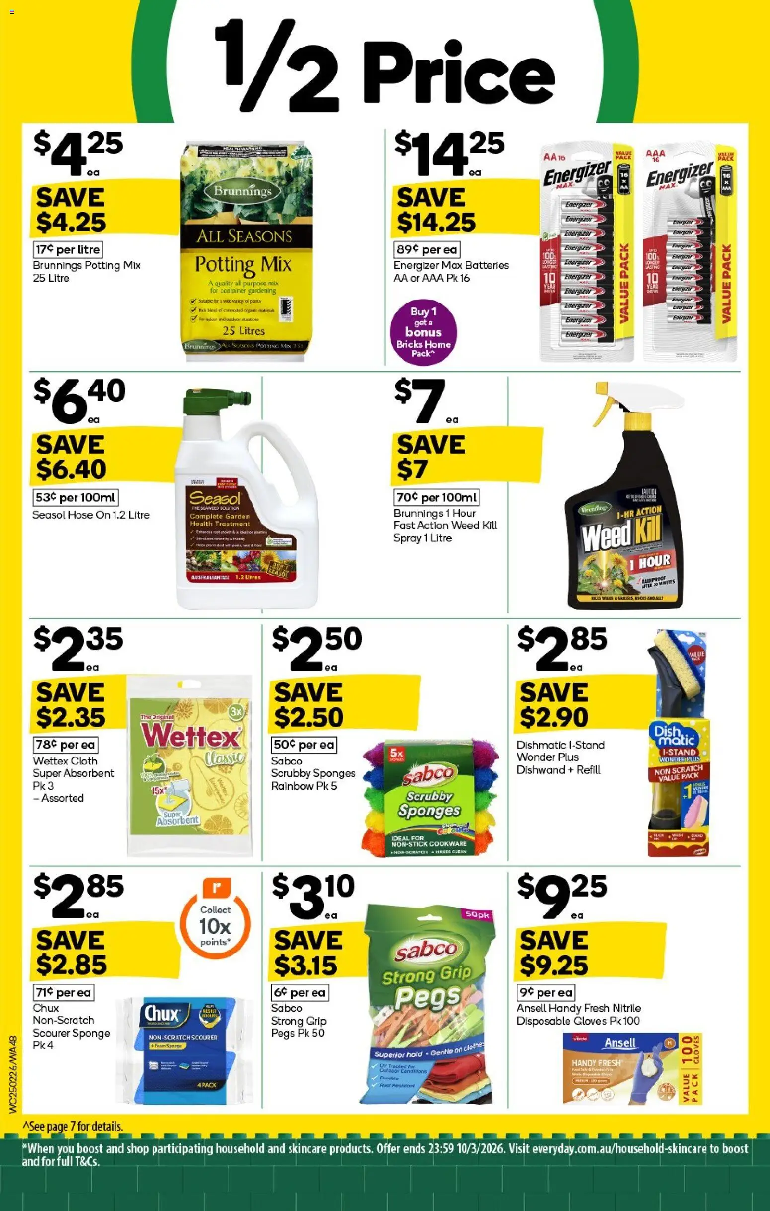 Woolworths catalogue - valid from 25.02.2026 | Page: 46 | Products: Cloth, Weed, Sponge, Gloves