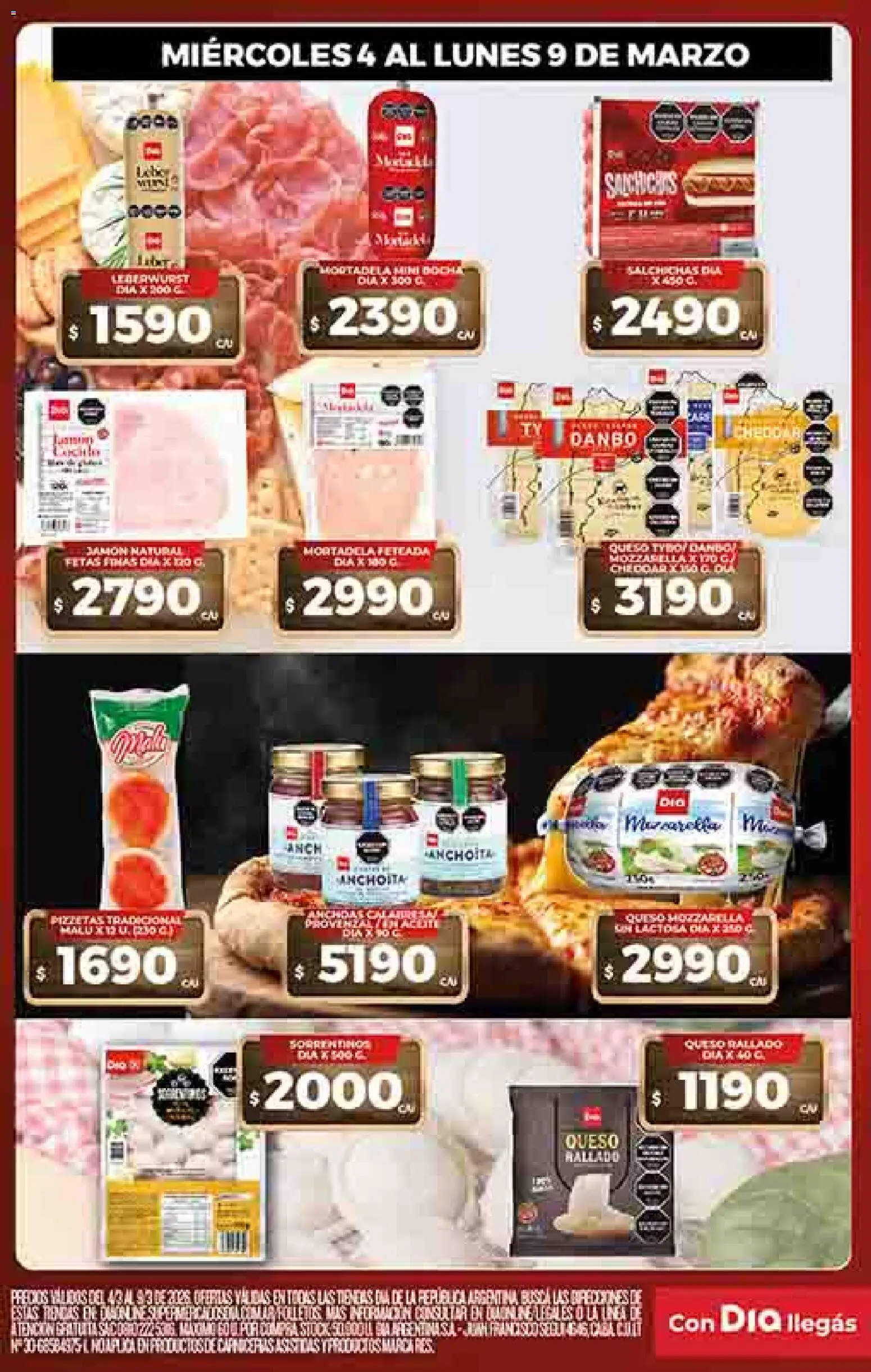 Supermercado DIA Ofertas │ válido desde el 04.03.2026 | Página: 6 | Productos: Mortadela, Queso