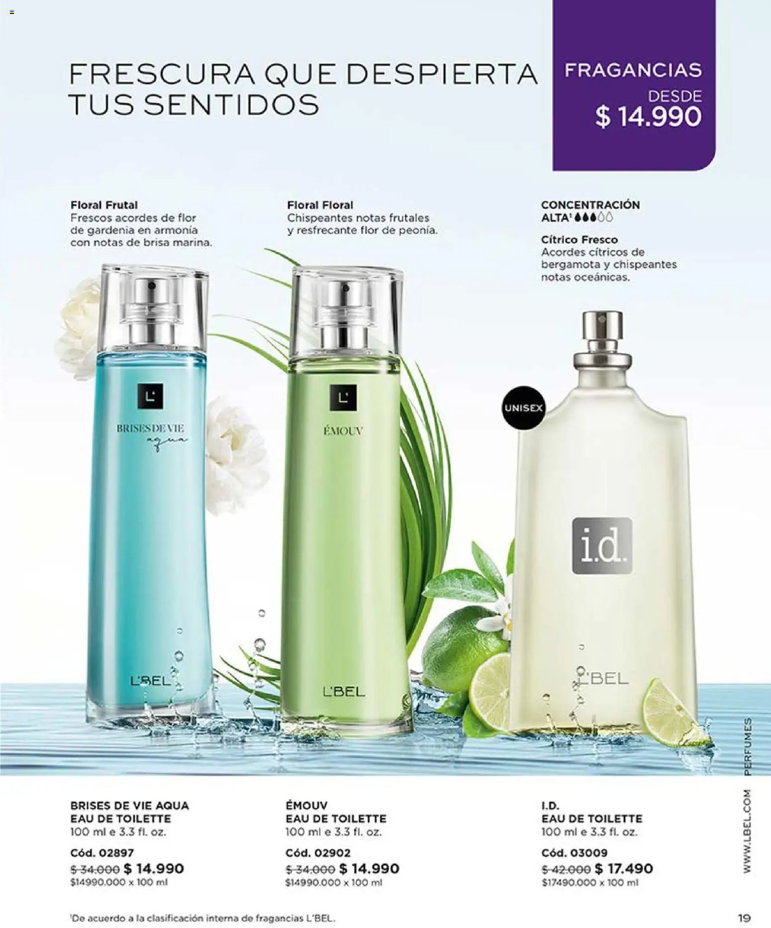 Catálogo L'Bel Campaña 6 │ válido desde el 31.03.2026 | Página: 19 | Productos: Eau de toilette
