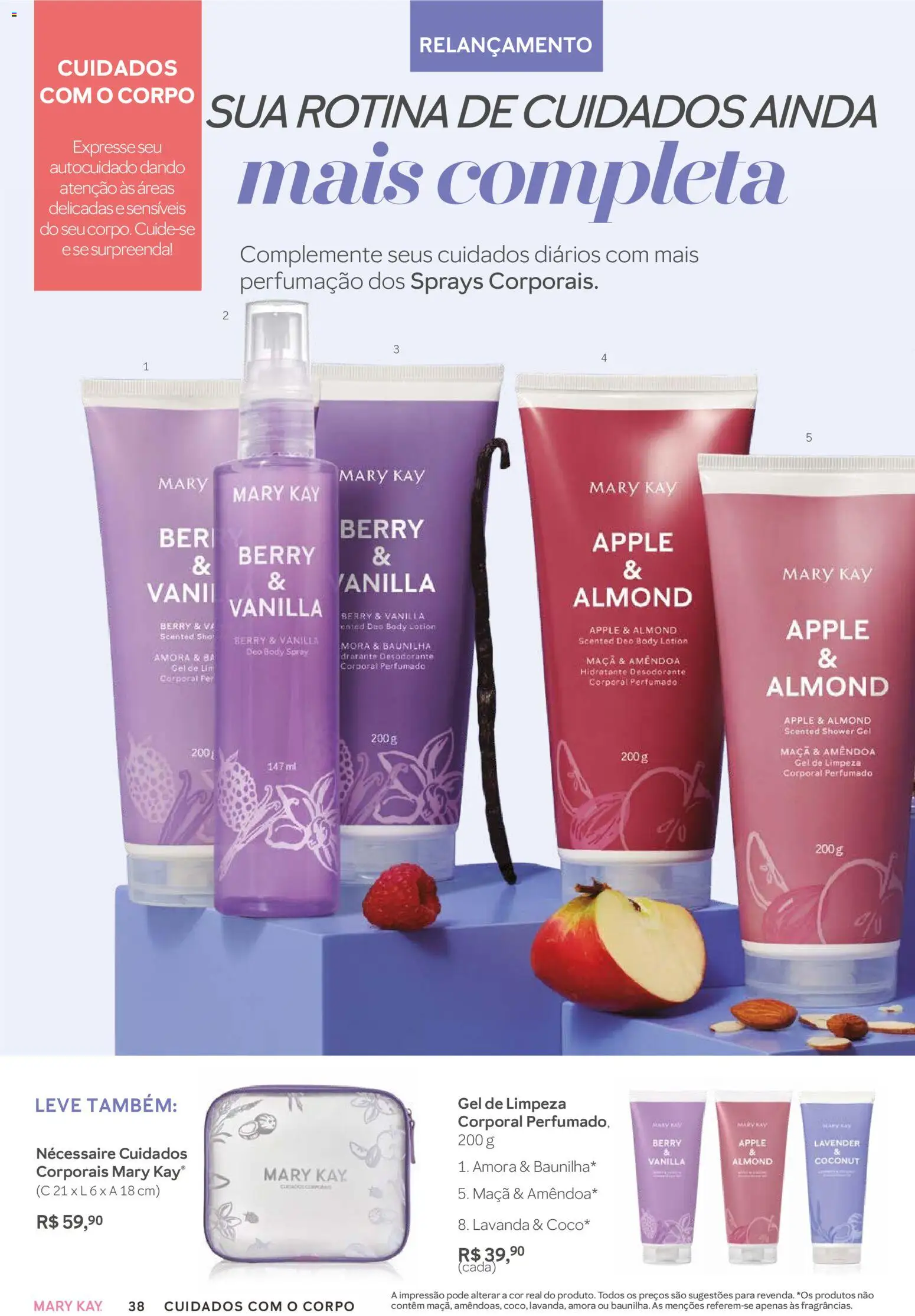 Mary Kay Folheto - válido de 01.11.2025 | Página: 38 | Produtos: Desodorante, Necessaire, Gel de limpeza, Body