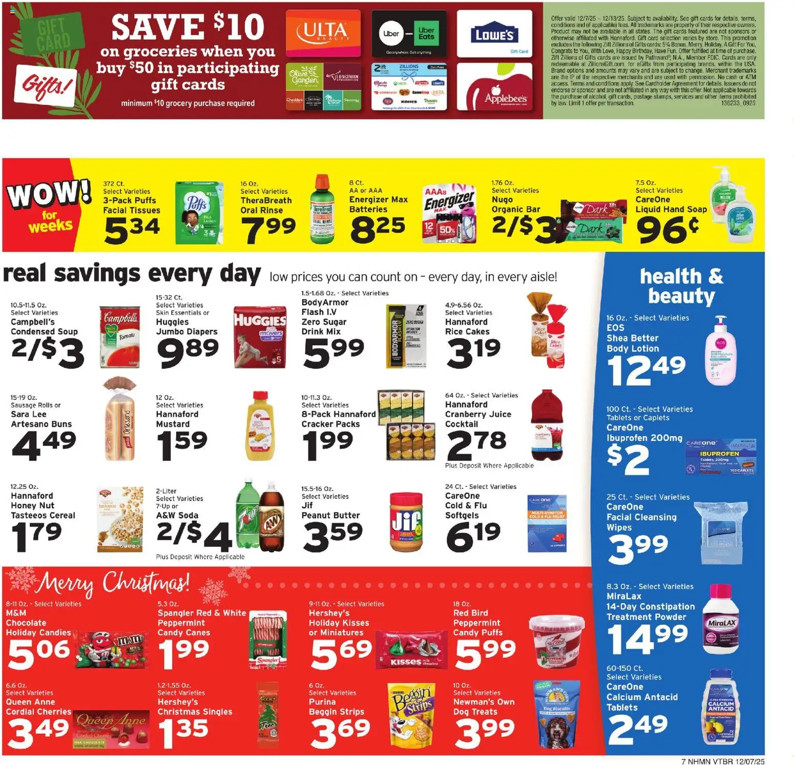 Hannaford Weekly Ad - valid from 07.12.2025 | Page: 7 | Products: Cherries, Dog Treats, Soap, Rice