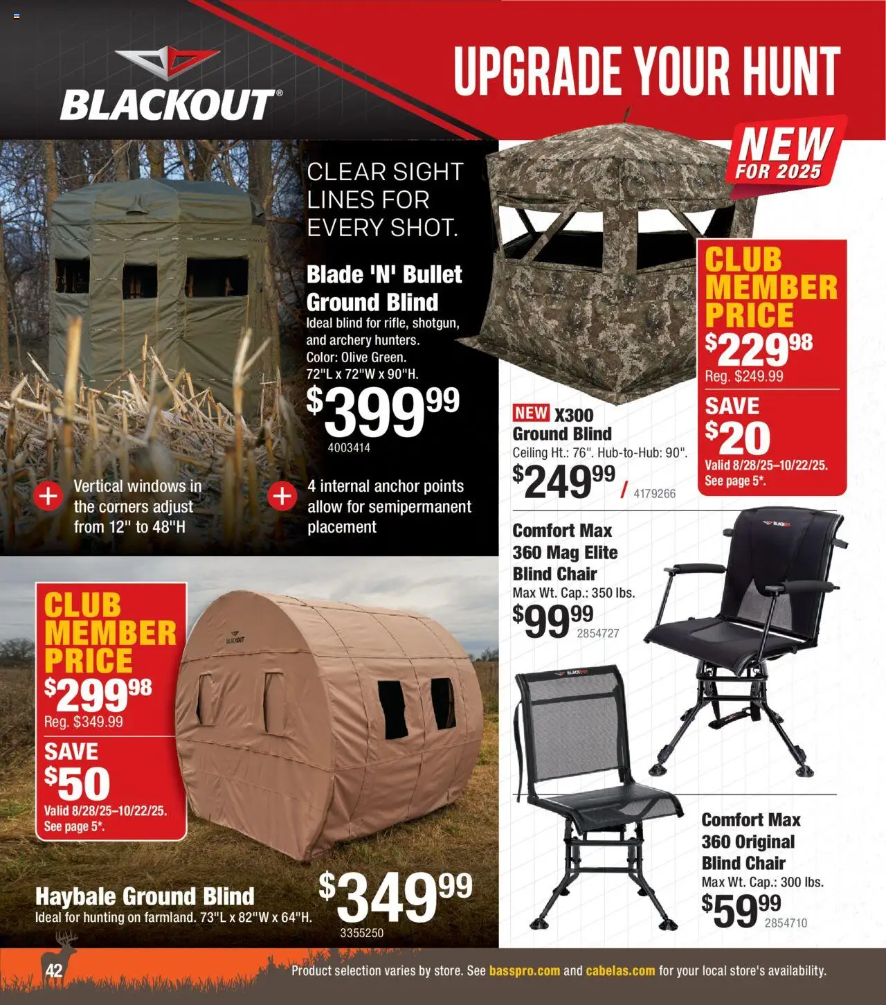 Cabela's Deer Hunting 25 - valid from 01.10.2025 | Page: 42 | Products: Chair, Anchor, Archery