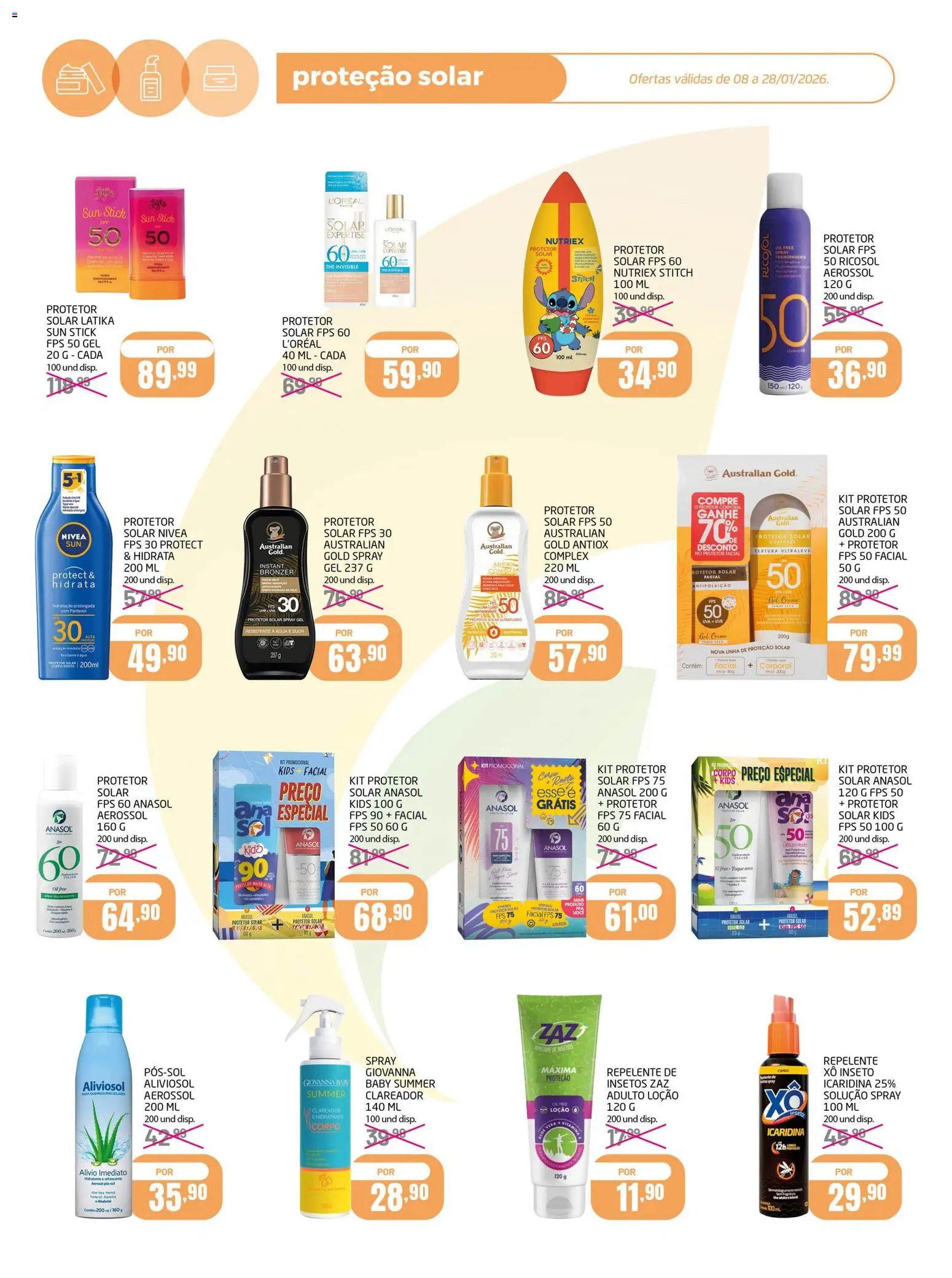 Cooper Folheto - válido de 08.01.2026 | Página: 2 | Produtos: Protetor solar, Creme, Protetor facial, Bronzer