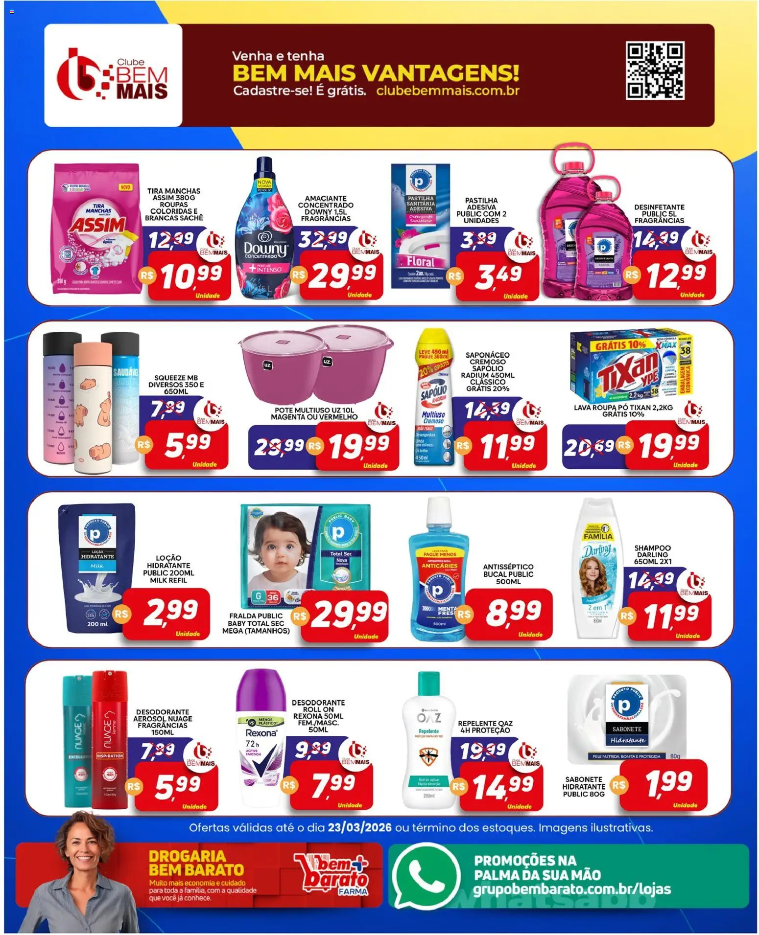 Supermercado Bem Barato Folheto - válido de 17.03.2026 | Página: 5 | Produtos: Shampoo, Pó, Roupas, Amaciante