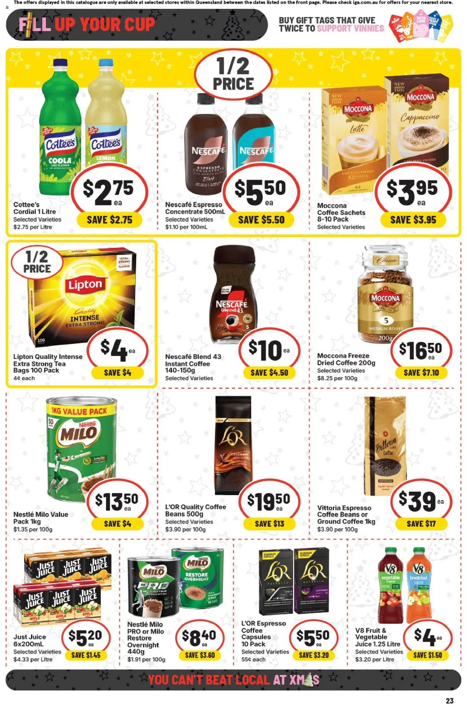 IGA catalogue - valid from 26.11.2025 | Page: 22 | Products: Coffee, Lemon, Lime, Moccona