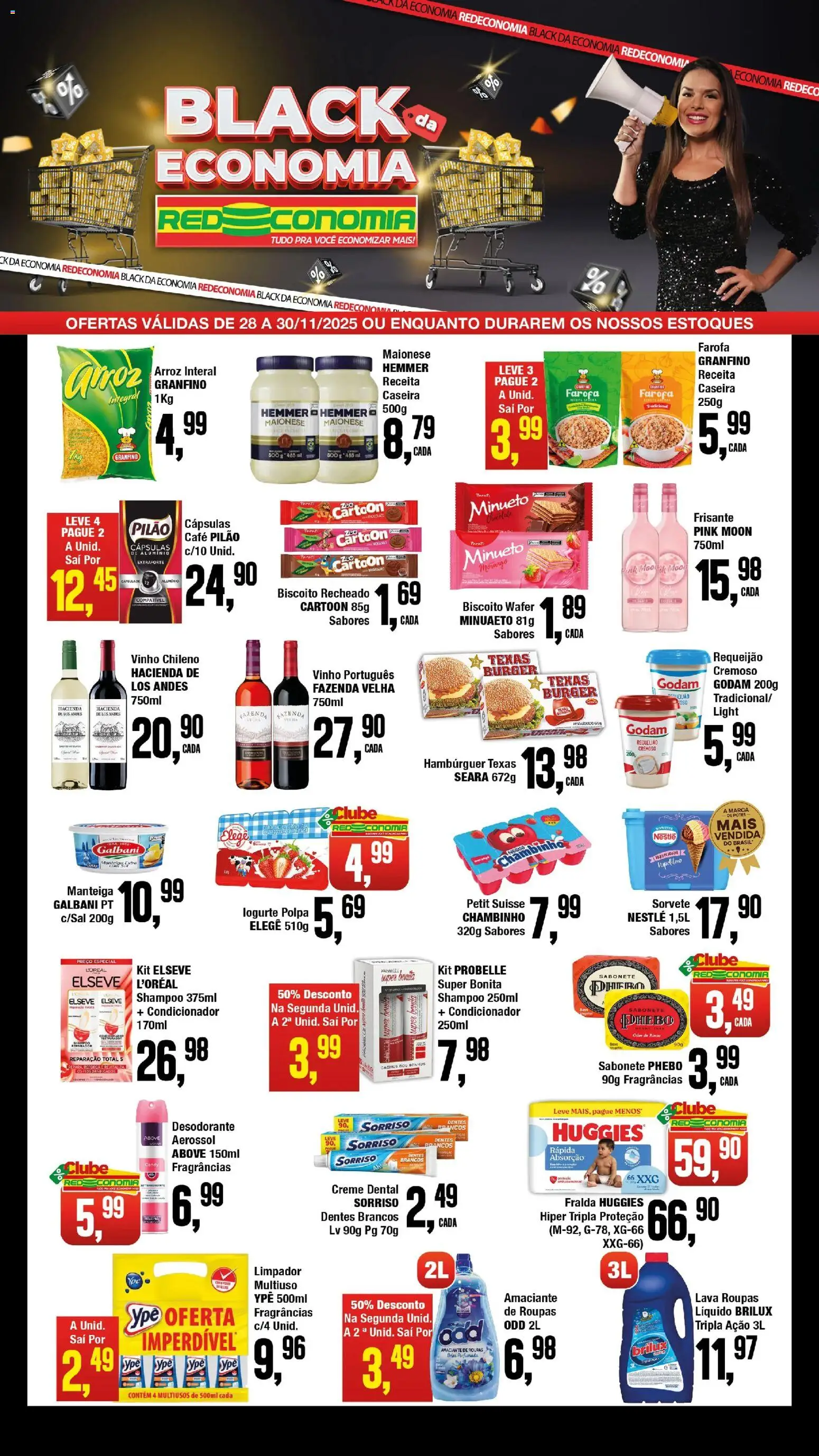 Princesa Folheto - válido de 28.11.2025 | Página: 2 | Produtos: Biscoito, Desodorante, Creme, Hambúrguer