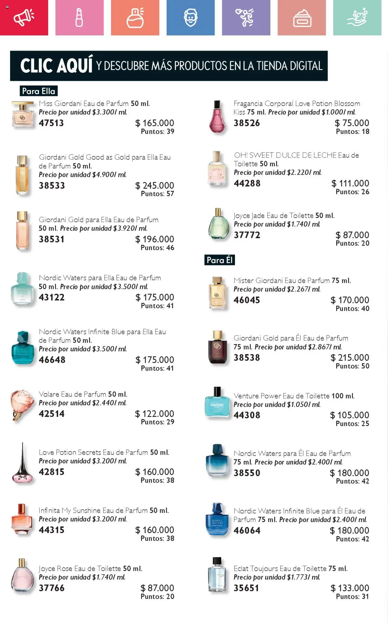 Oriflame revista - valida desde el 02.08.2025 | Página: 90 | Productos: Fragancia, Eau de toilette, Leche