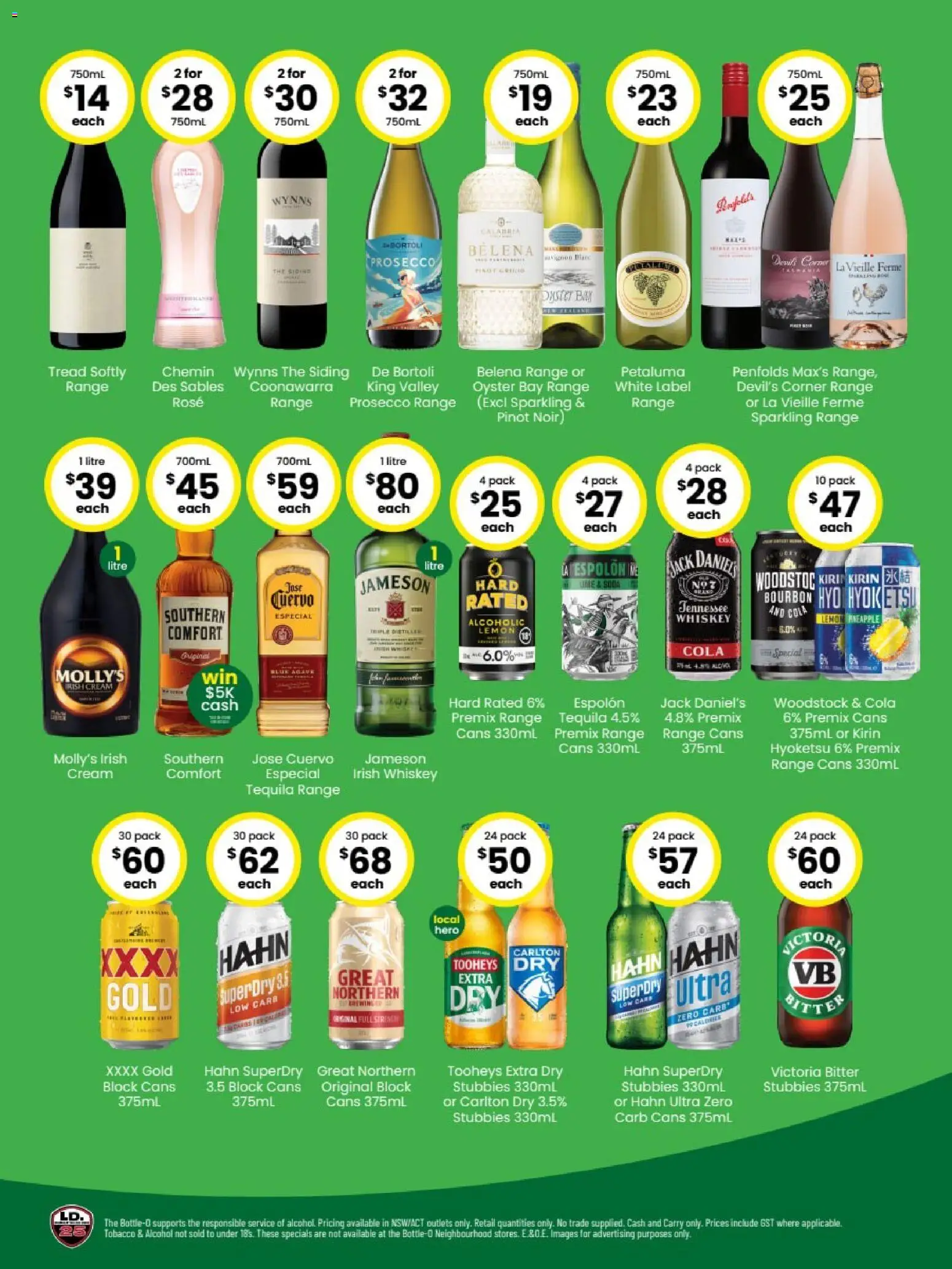 The Bottle-O catalogue - valid from 27.04.2026 | Page: 2 | Products: Bourbon, Cream, Whiskey, Lemon