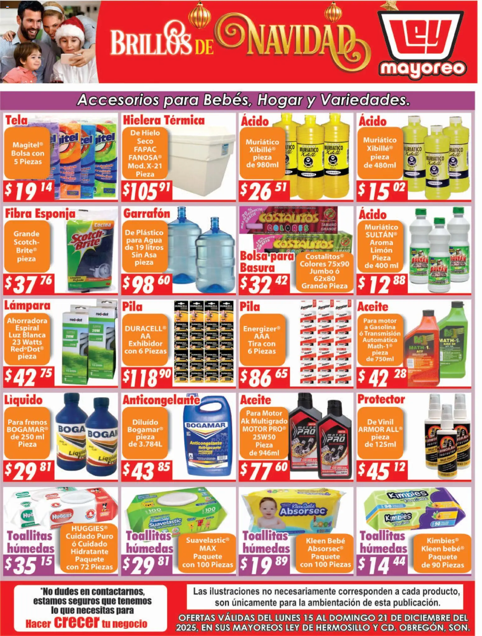 Nuevas ofertas de Casa Ley válidas en toda la República Mexicana desde el 15.12.2025. ¡Encuentra las mejores ofertas en Casa Ley folleto Hermosillo! | Página: 6 | Productos: Bolsa, Esponja, Limón, Aceite