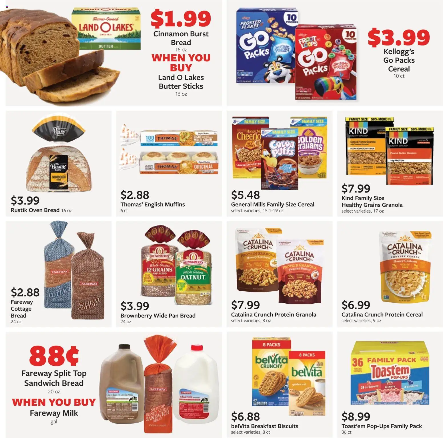 Fareway Monthly Ad - valid from 01.12.2025 | Page: 13 | Products: Pan, Milk, Butter, Bread