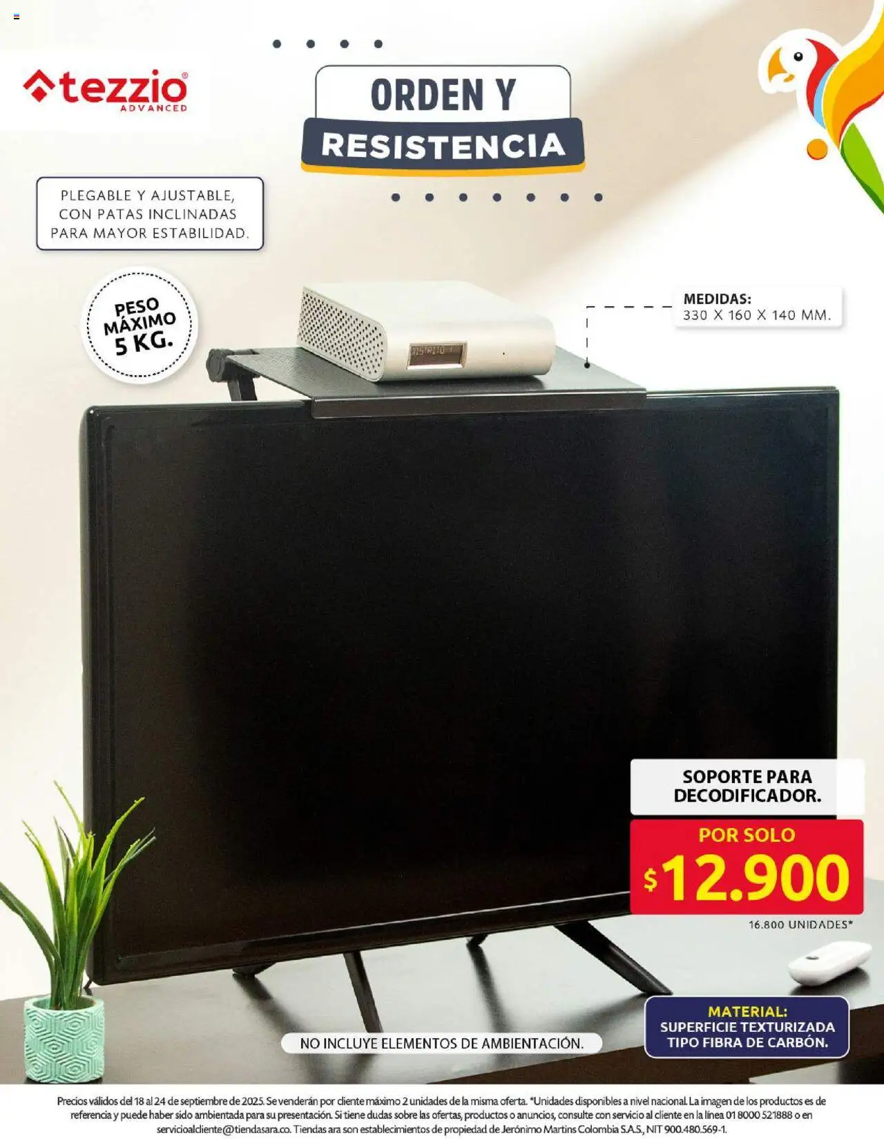 Ara revista - valida desde el 18.09.2025 | Página: 18 | Productos: Peso, Sobre
