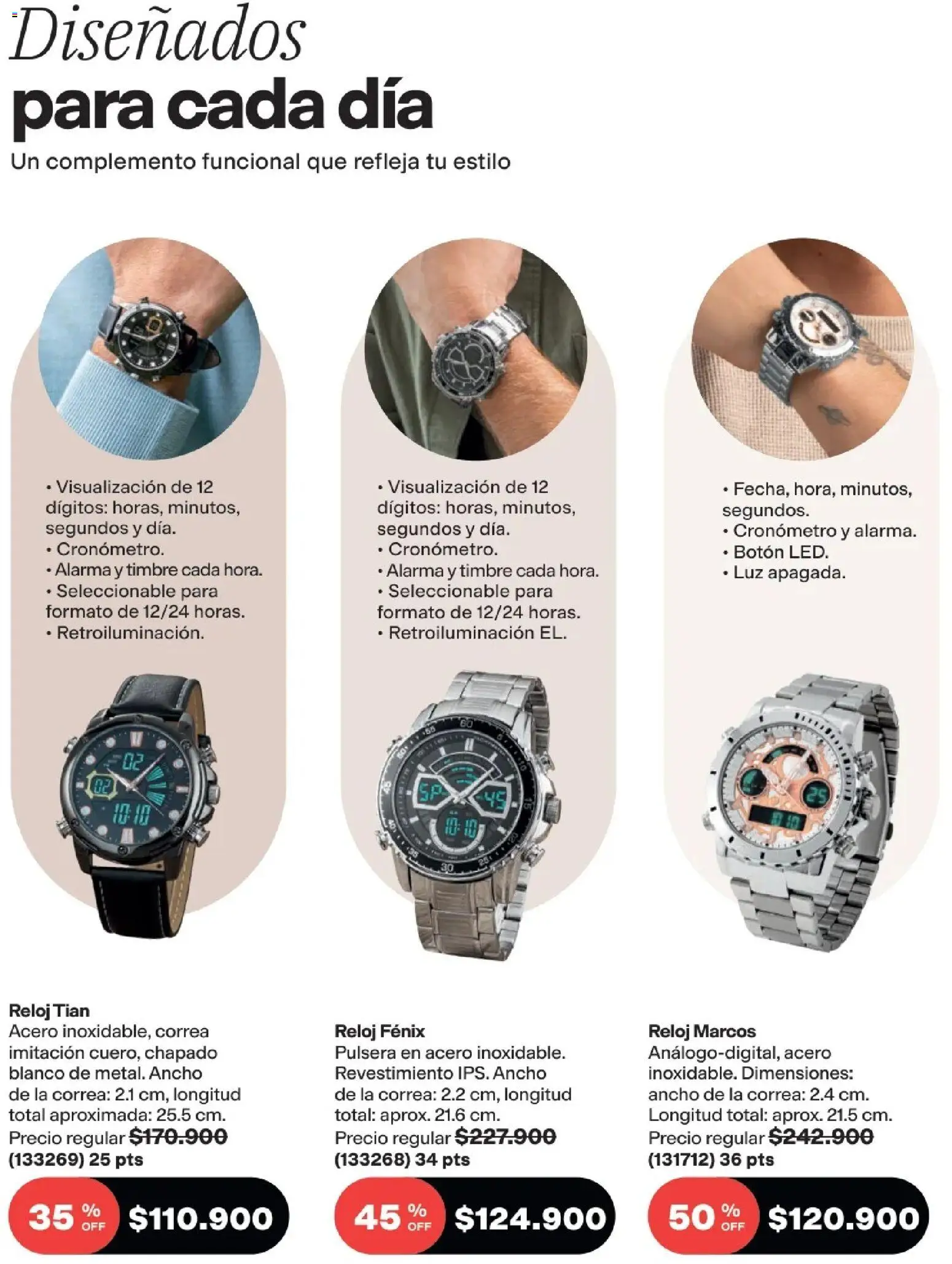 Avon revista - valida desde el 25.03.2026 | Página: 115 | Productos: Alarma, Reloj, Pulsera, Timbre