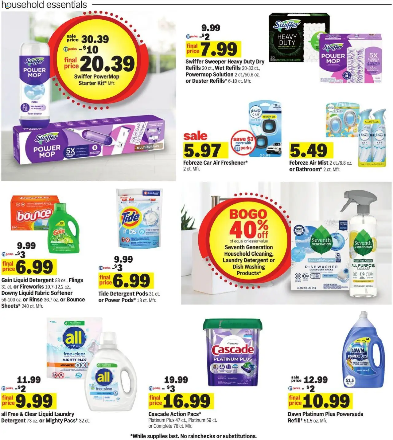 Meijer Weekly Ad - valid from 17.08.2025 | Page: 37 | Products: Fabric softener, Detergent, Starter, Dishwasher