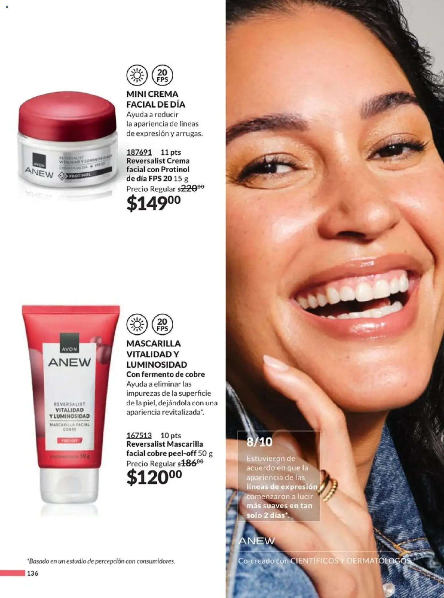 Nuevas ofertas de AVON válidas en toda la República Mexicana desde el 20.12.2025. ¡Encuentra las mejores ofertas en AVON campaña 1 2026! | Página: 143 | Productos: Crema, Mascarilla