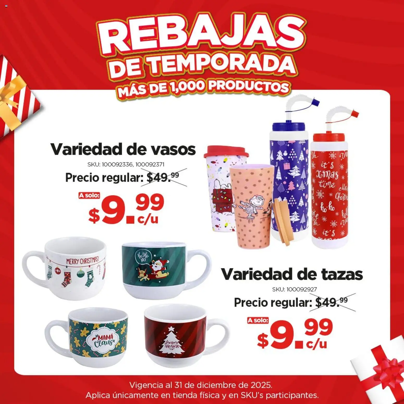Nuevas ofertas de Waldo's válidas en toda la República Mexicana desde el 10.12.2025. ¡Encuentra las mejores ofertas en Waldo's catálogo Rebajas de temporada! | Página: 4 | Productos: Vasos