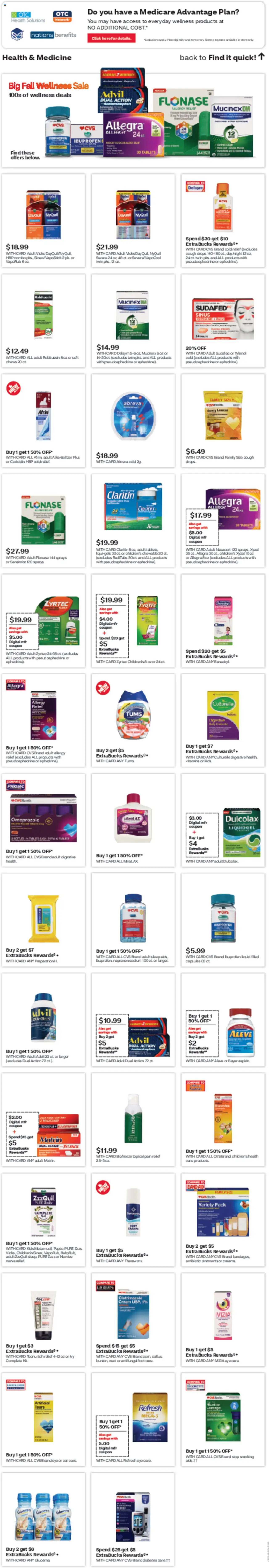 CVS Pharmacy Weekly Ad - NJ - valid from 28.09.2025 | Page: 6 | Products: Couch, Cream, Tablet