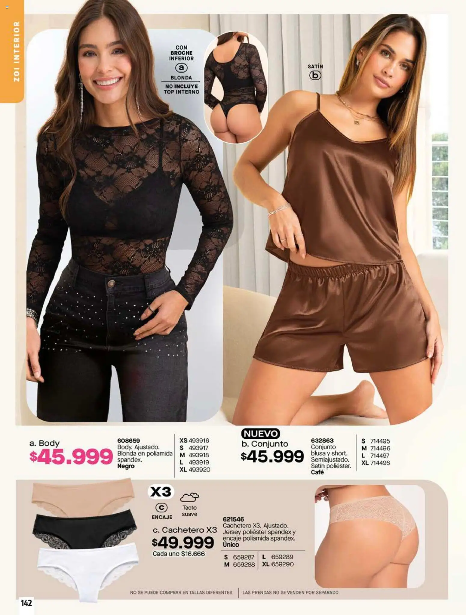 Pacifika revista - valida desde el 15.05.2026 | Página: 142 | Productos: Cachetero, Top, Conjunto, Blusa