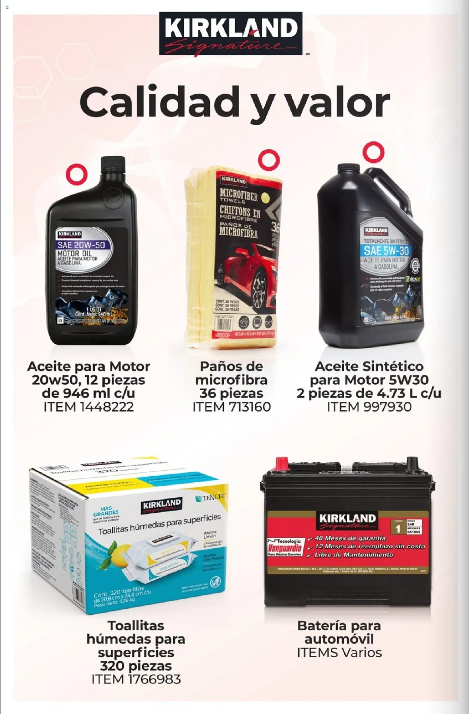 Nuevas ofertas de Costco válidas en toda la República Mexicana desde el 01.03.2026. ¡Encuentra las mejores ofertas en Costco Revista de marzo! | Página: 38 | Productos: Limón, Toallitas húmedas, Aceite, Batería