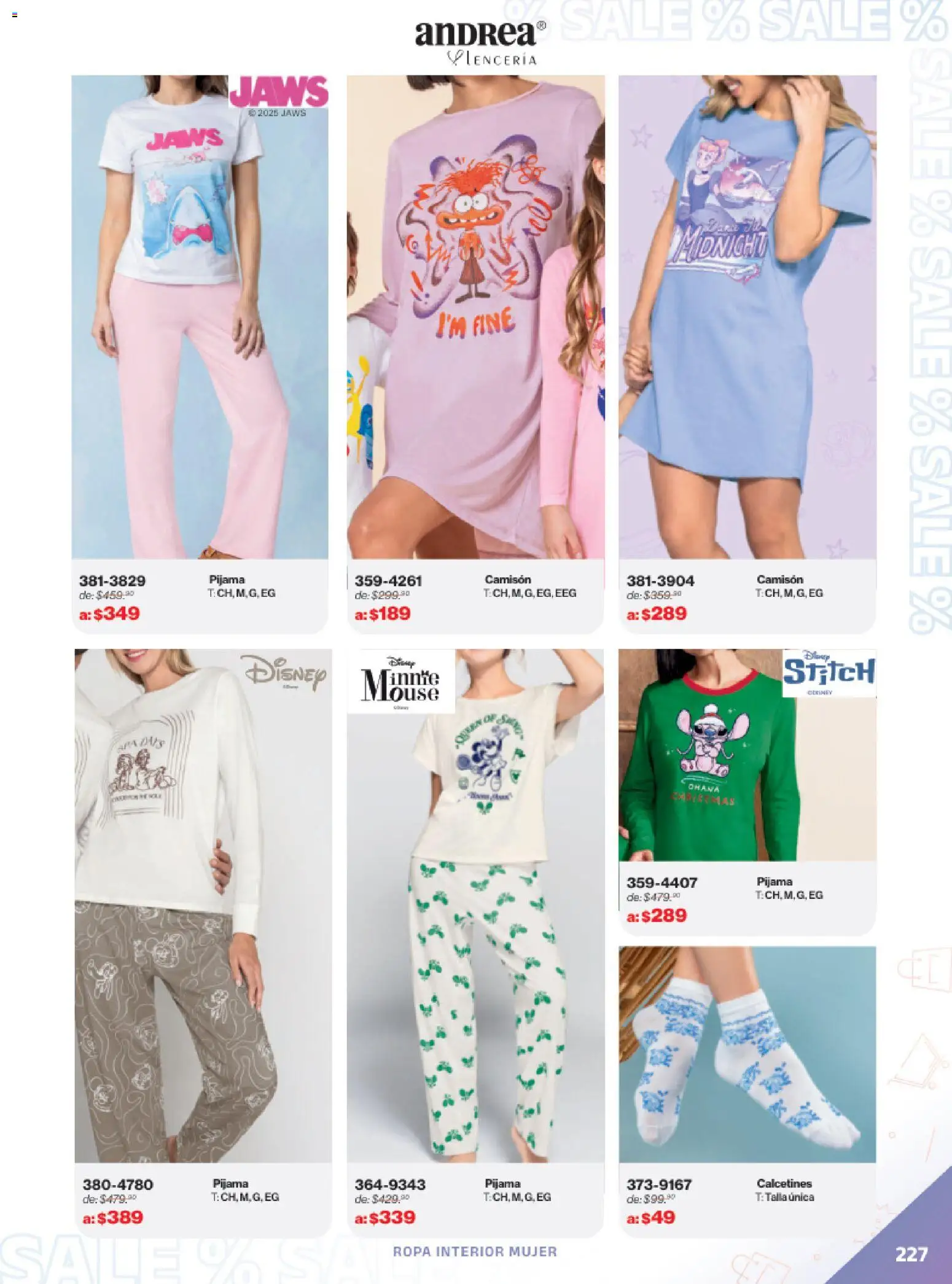Nuevas ofertas de Andrea válidas en toda la República Mexicana desde el 21.12.2025. ¡Encuentra las mejores ofertas en Andrea catálogo Outlet! | Página: 227 | Productos: Pijama, Ropa, Ropa interior, Camisón