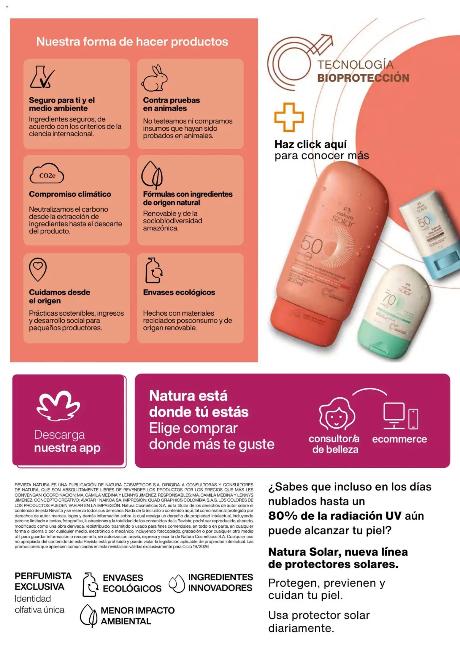 Natura revista - valida desde el 02.01.2026 | Página: 150 | Productos: Té, Magdalena, Sobre, Protector solar