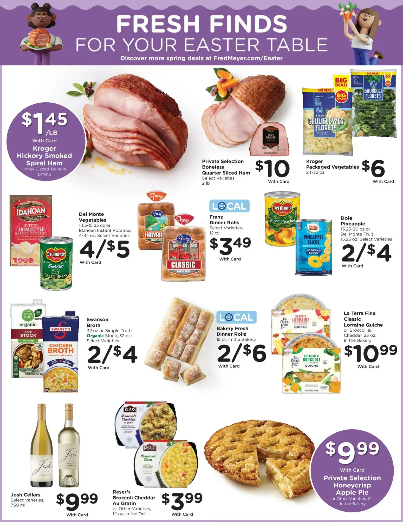 Fred Meyer Weekly Ad - valid from 25.03.2026 | Page: 8 | Products: Bakery, Table, Vegetables, Apple Pie