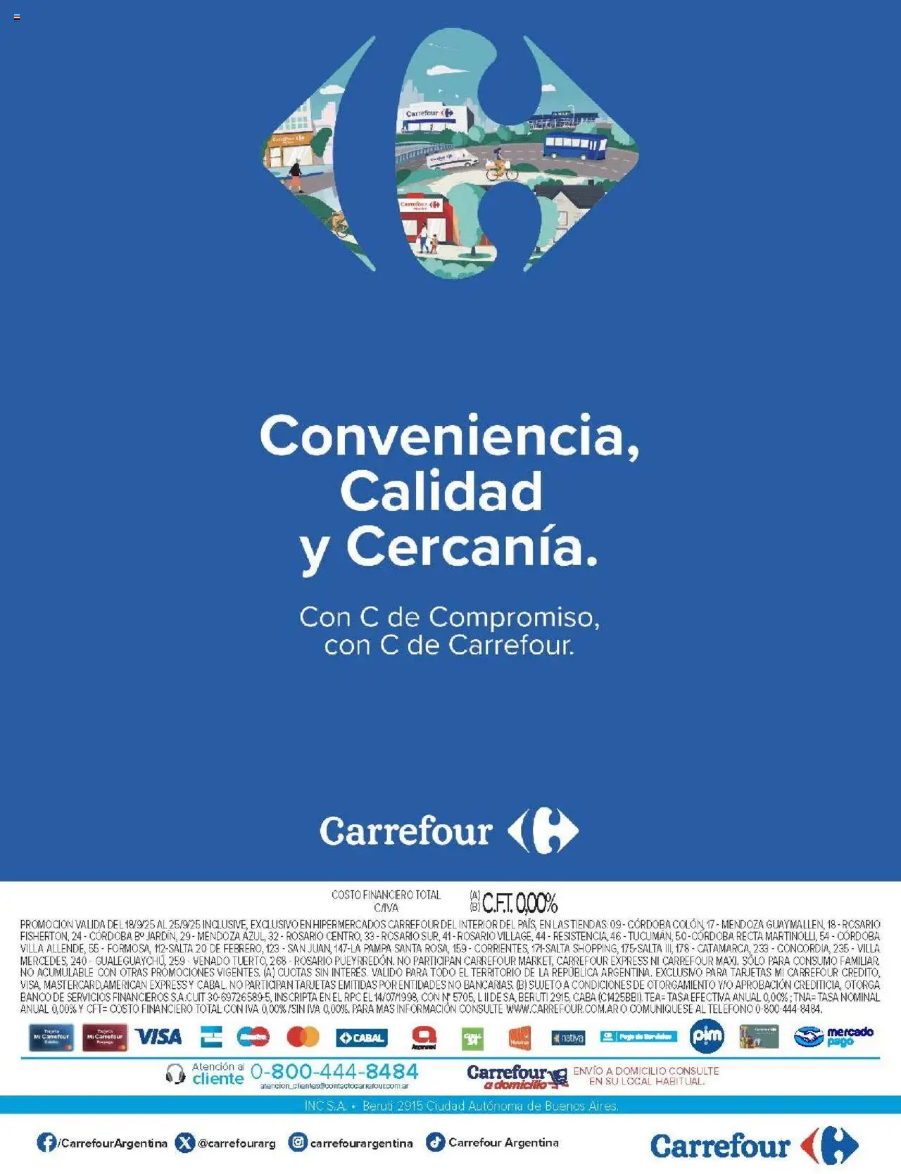 Carrefour ofertas - Salta │ válido desde el 18.09.2025 | Página: 23 | Productos: Teléfono, Banco, Rosario