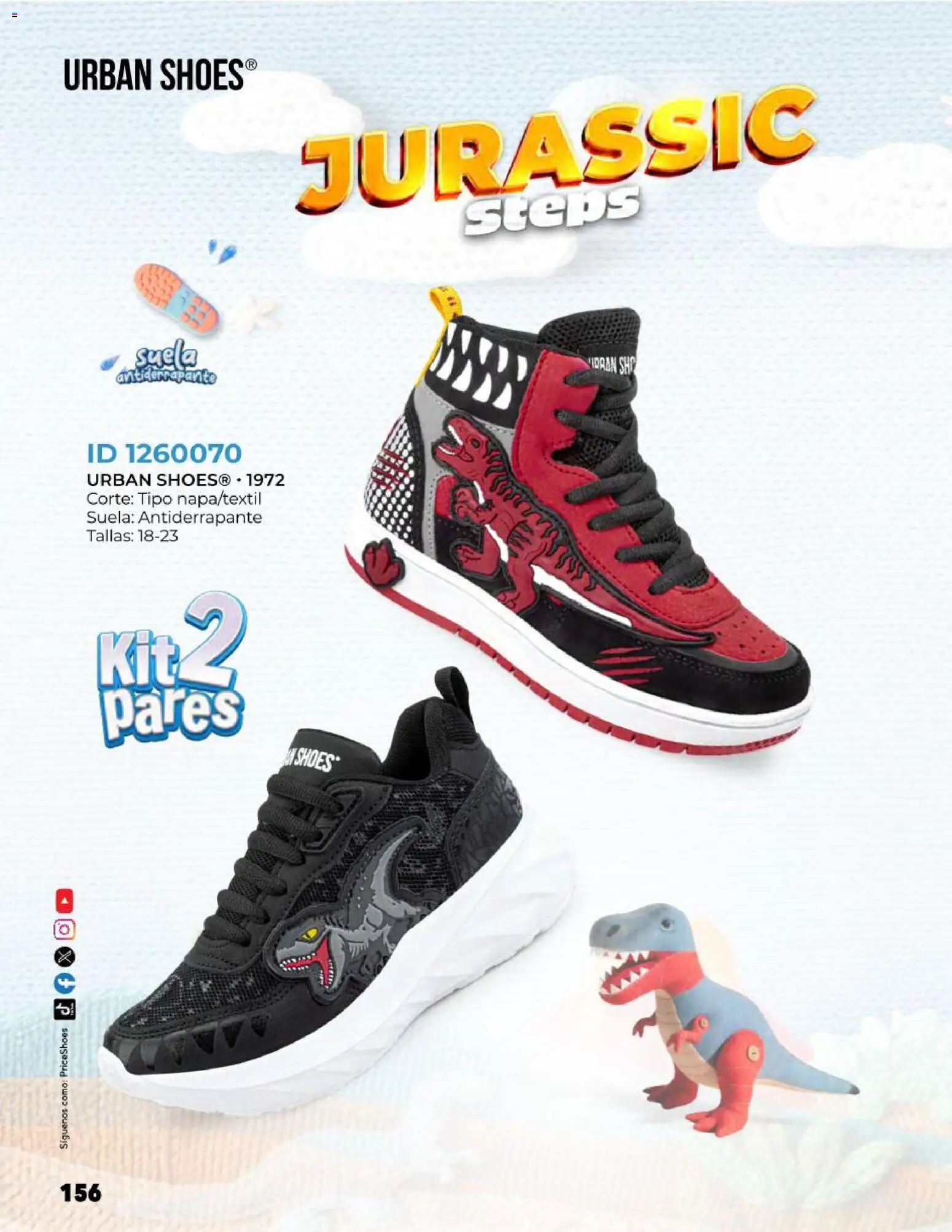 Nuevas ofertas de Price Shoes válidas en toda la República Mexicana desde el 27.10.2025. ¡Encuentra las mejores ofertas en Price Shoes catálogo Kids todo en uno! | Página: 156