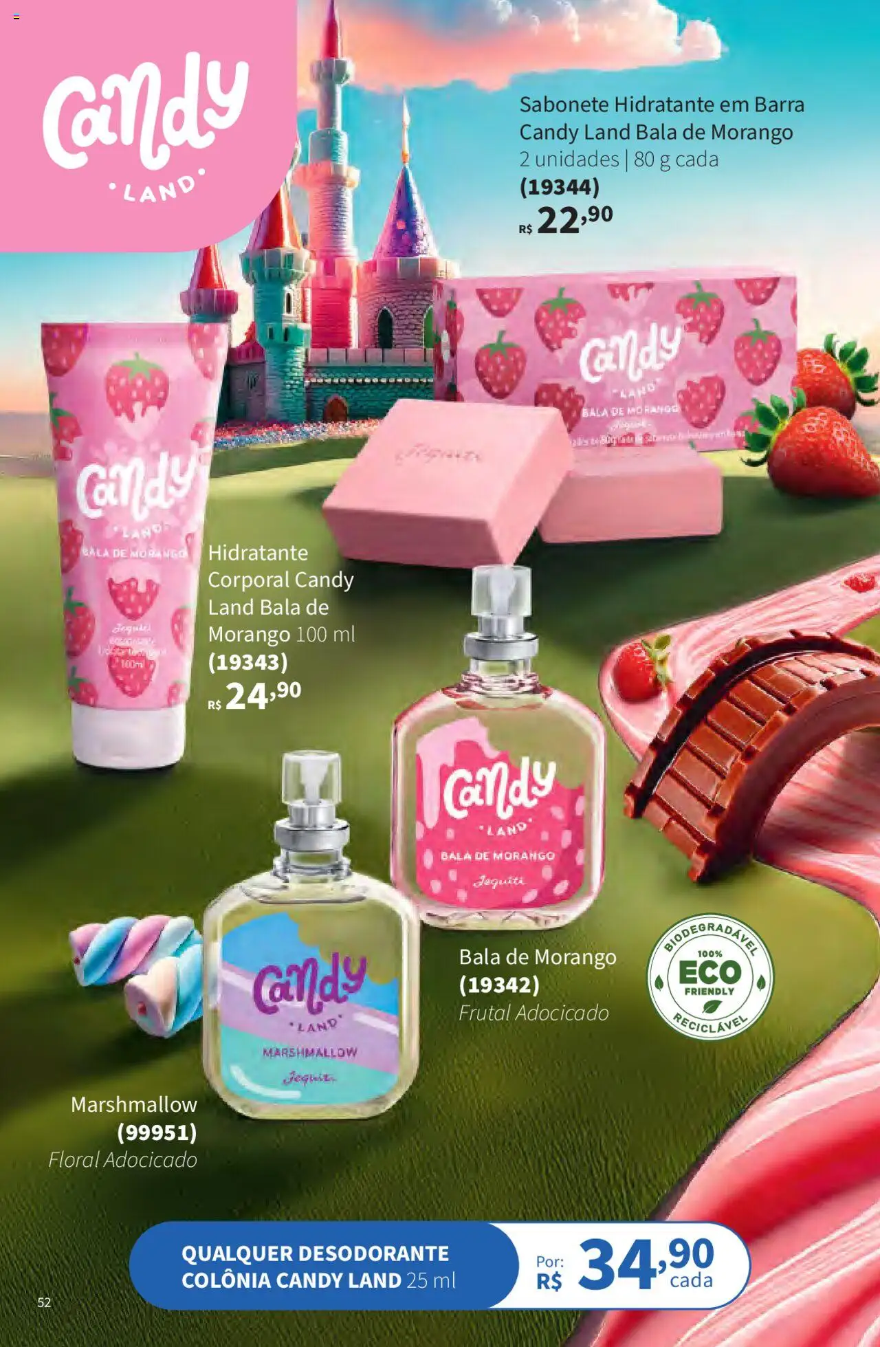 Jequiti Folheto - válido de 02.06.2025 | Página: 52 | Produtos: Hidratante corporal, Desodorante, Sabonete, Bala