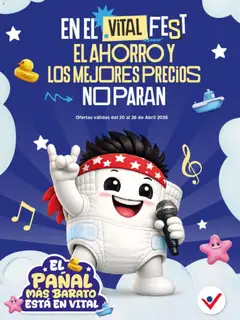 Vista previa Vital - Especial de pañales válido desde el 20.04.2026