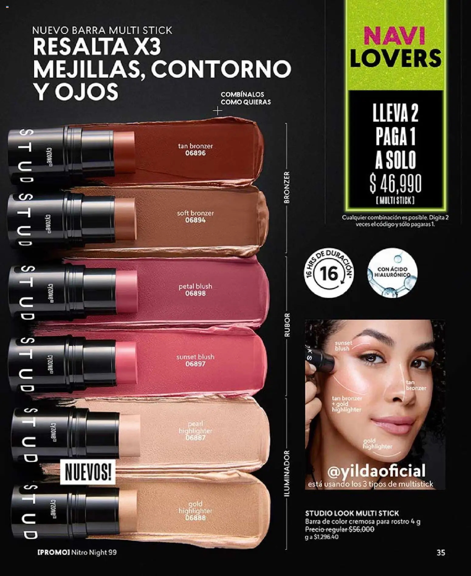 CyZone revista - valida desde el 03.11.2025 | Página: 35 | Productos: Iluminador, Rubor, Combinación, Contorno