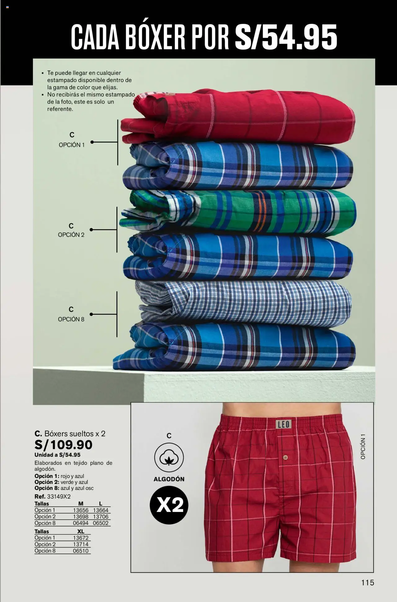 Catálogo Leonisa válido desde 11.09.2025 | Página: 115 | Productos: Té, Boxers