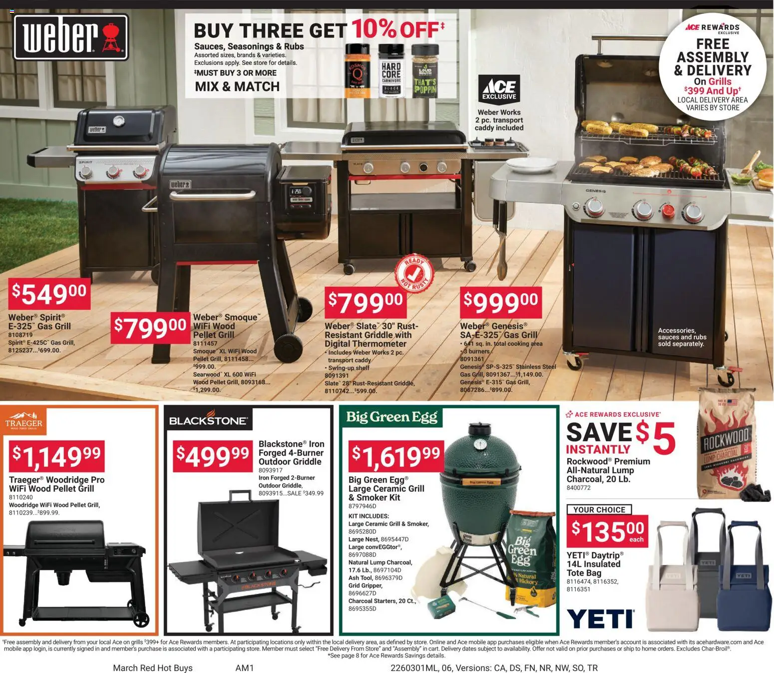 ACE Hardware Weekly Ad - valid from 01.03.2026 | Page: 6 | Products: Shelf, Griddle, Grill, Thermometer