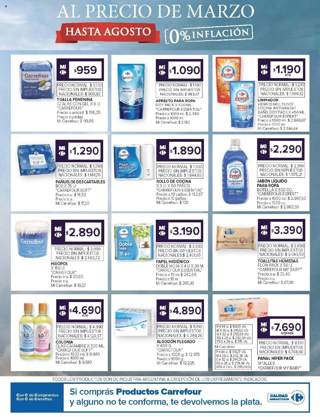Carrefour ofertas │ válido desde el 12.08.2025 | Página: 14 | Productos: Botella, Cocina, Jabón líquido, Té