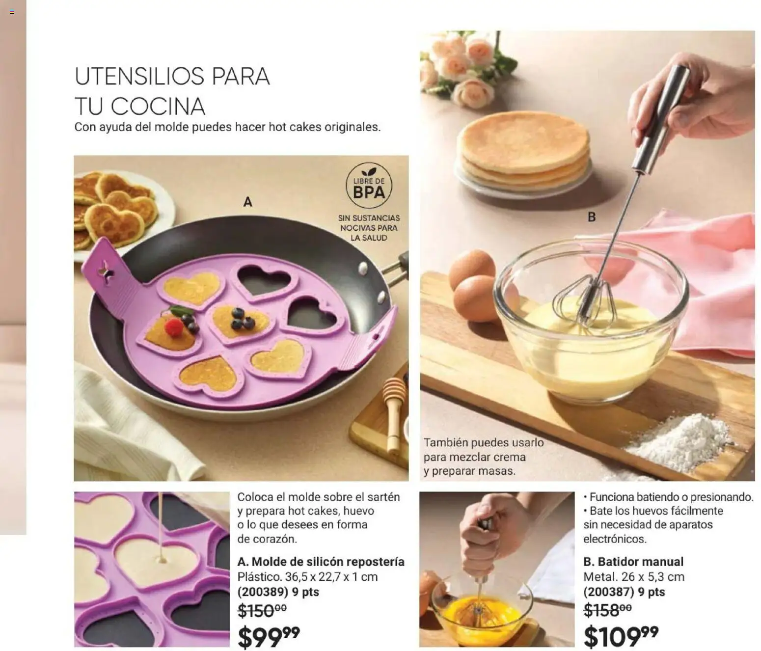 Nuevas ofertas de AVON válidas en toda la República Mexicana desde el 10.01.2026. ¡Encuentra las mejores ofertas en AVON Casa & Estilo 2 2026! | Página: 45 | Productos: Crema, Huevos, Batidor, Sartén