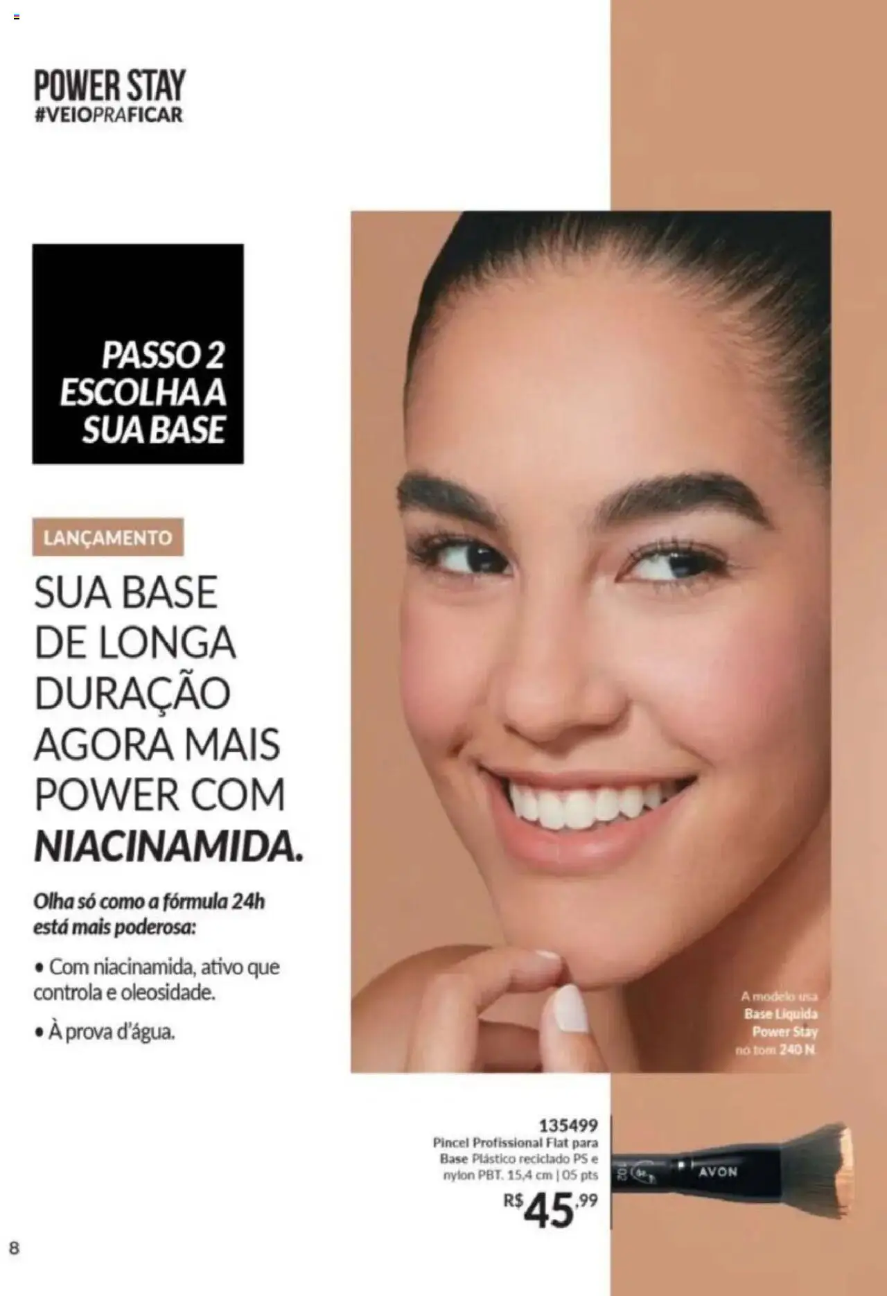 Avon Folheto - válido de 26.09.2025 | Página: 8 | Produtos: Pincel, Base