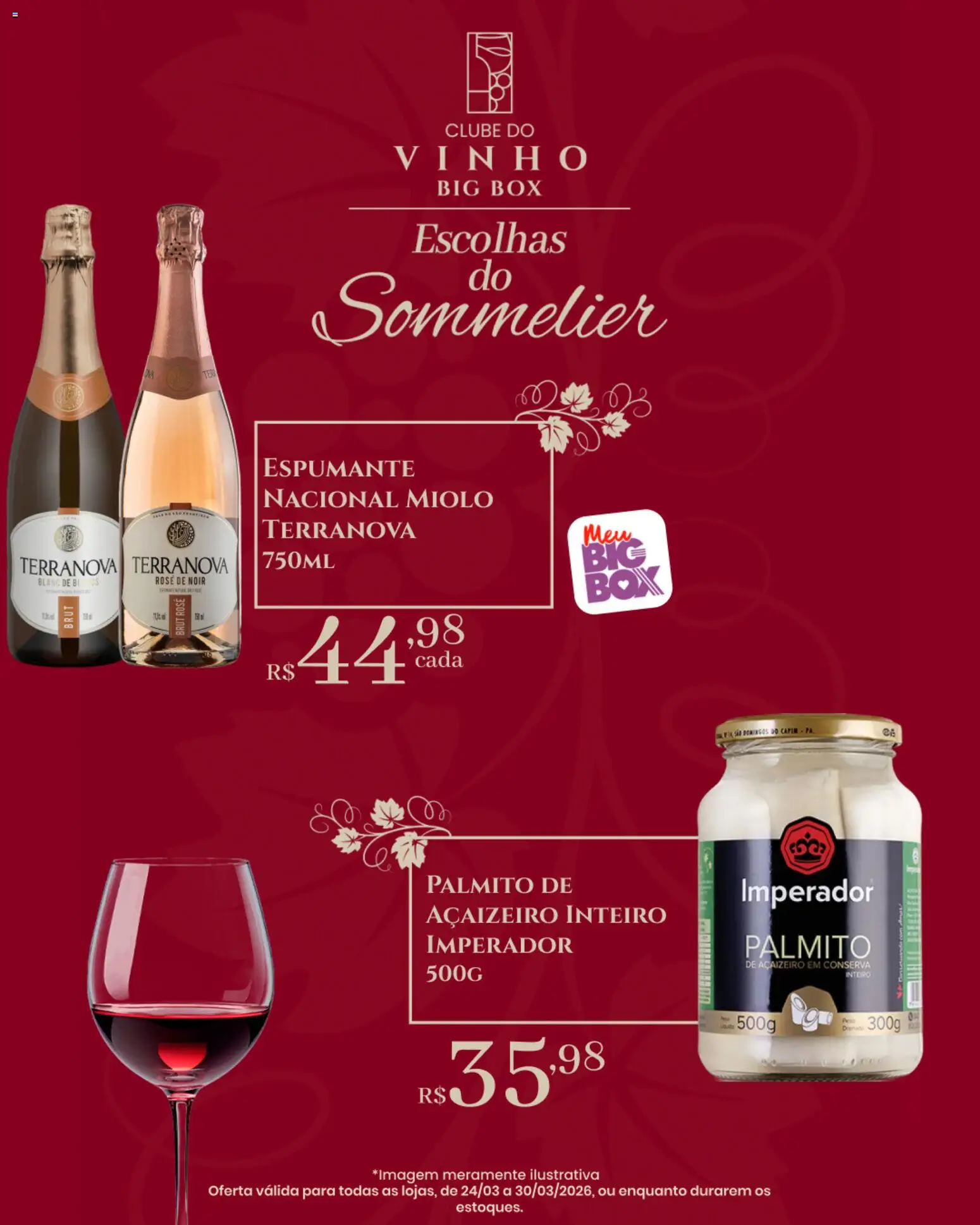 Big Box Folheto - válido de 24.03.2026 | Página: 6 | Produtos: Palmito, Espumante, Vinho, Pá