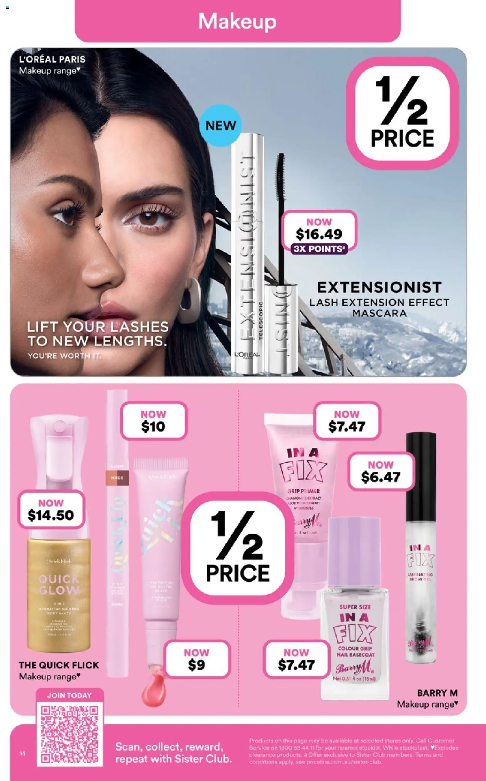 Priceline Pharmacy catalogue - valid from 09.04.2026 | Page: 14 | Products: Light, Mascara, Makeup