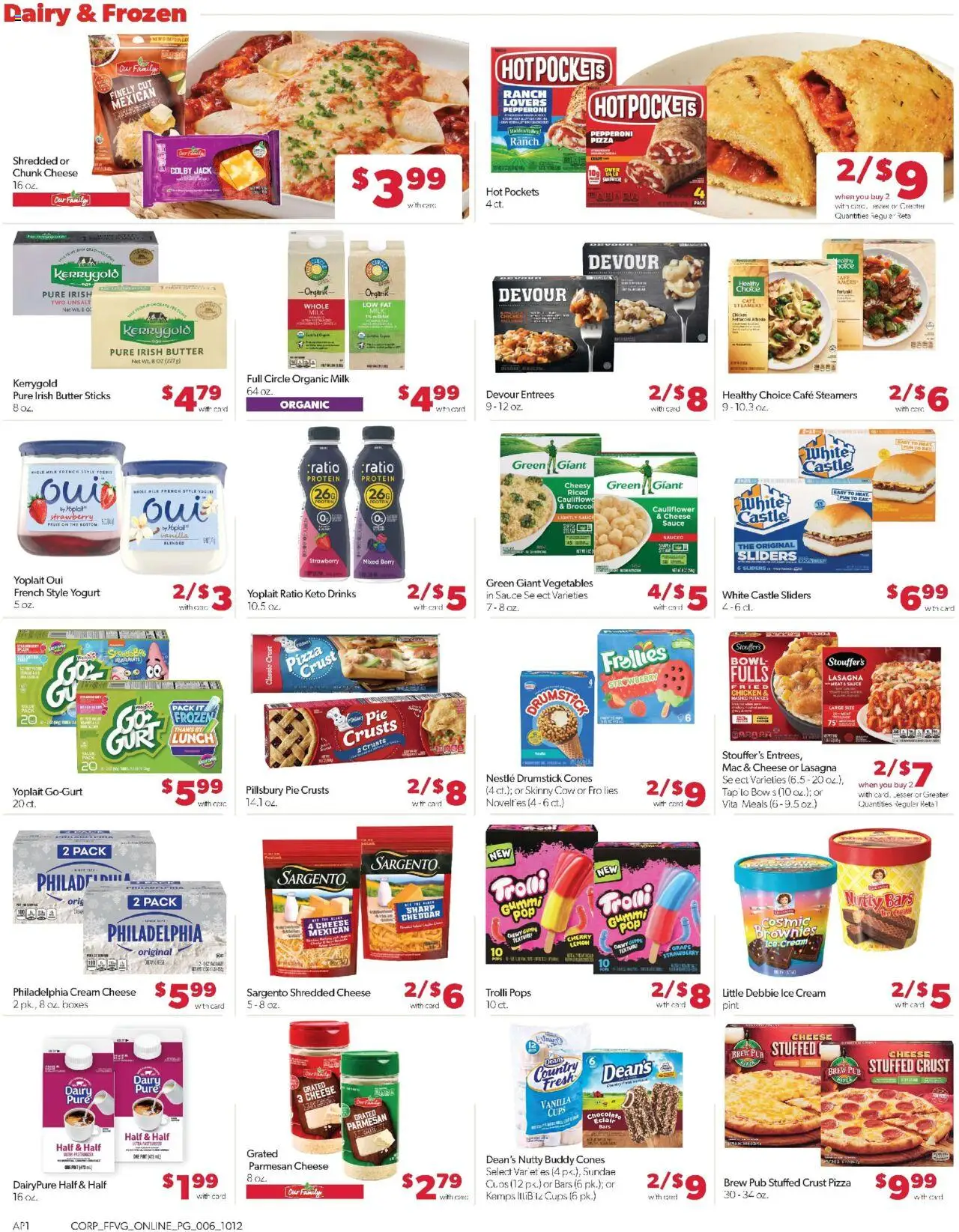 Family Fare Weekly Ad - valid from 12.10.2025 | Page: 11 | Products: Cheese, Yogurt, Vegetables, Lemon