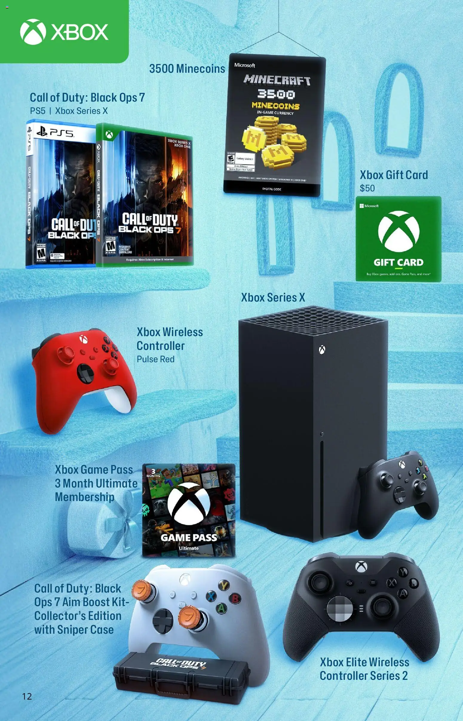 GameStop Holiday Gift Guide - valid from 01.11.2025 | Page: 12 | Products: Xbox, Game, Case, Nintendo
