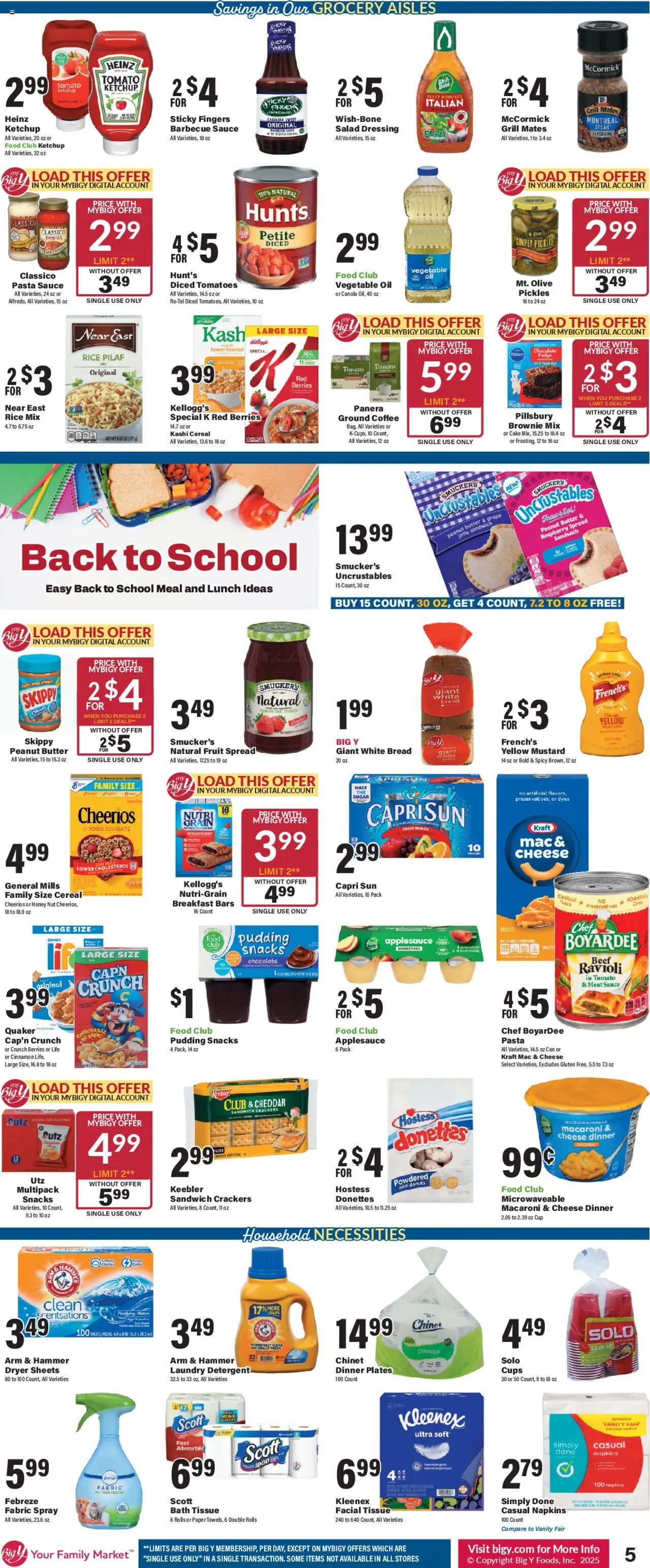 Big Y Weekly Ad - valid from 21.08.2025 | Page: 8 | Products: Cheese, Chocolate, Detergent, Grill
