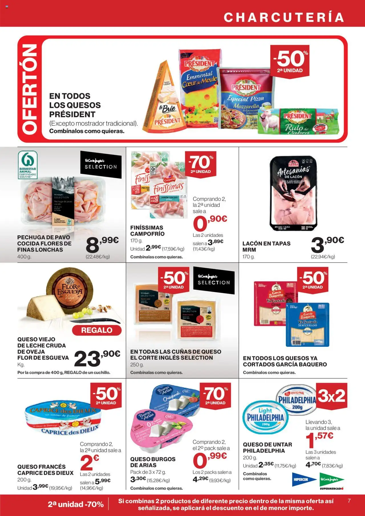 Nuevas ofertas de El Corte Inglés válidas en toda la República Mexicana desde el 11.09.2025. ¡Encuentra las mejores ofertas en El Corte Inglés - Catálogo Nuestros Mejores Precios! | Página: 7 | Productos: Jamón cocido, Queso, Jamón, Pizza