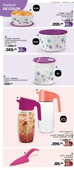Vista previa de Tupperware - Catálogo, nuevo folleto de la tienda, válido en México a partir del 06.10.2025 | Página: 42 | Productos: Tupper, Vino, Jarra
