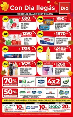 Vista previa Supermercado DIA Ofertas válido desde el 22.04.2026