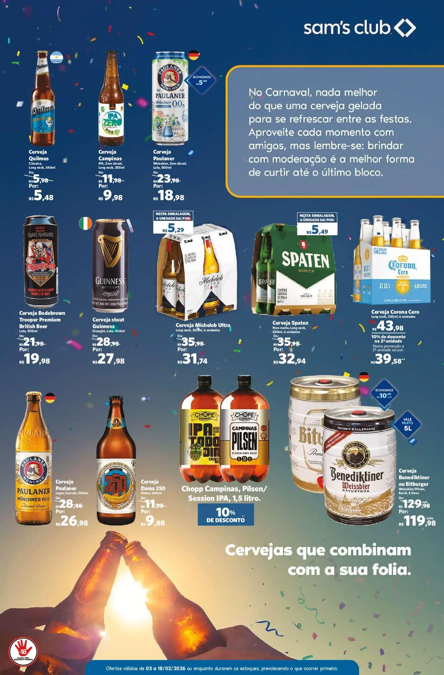 Sam's Club Folheto - válido de 03.02.2026 | Página: 3 | Produtos: Cerveja