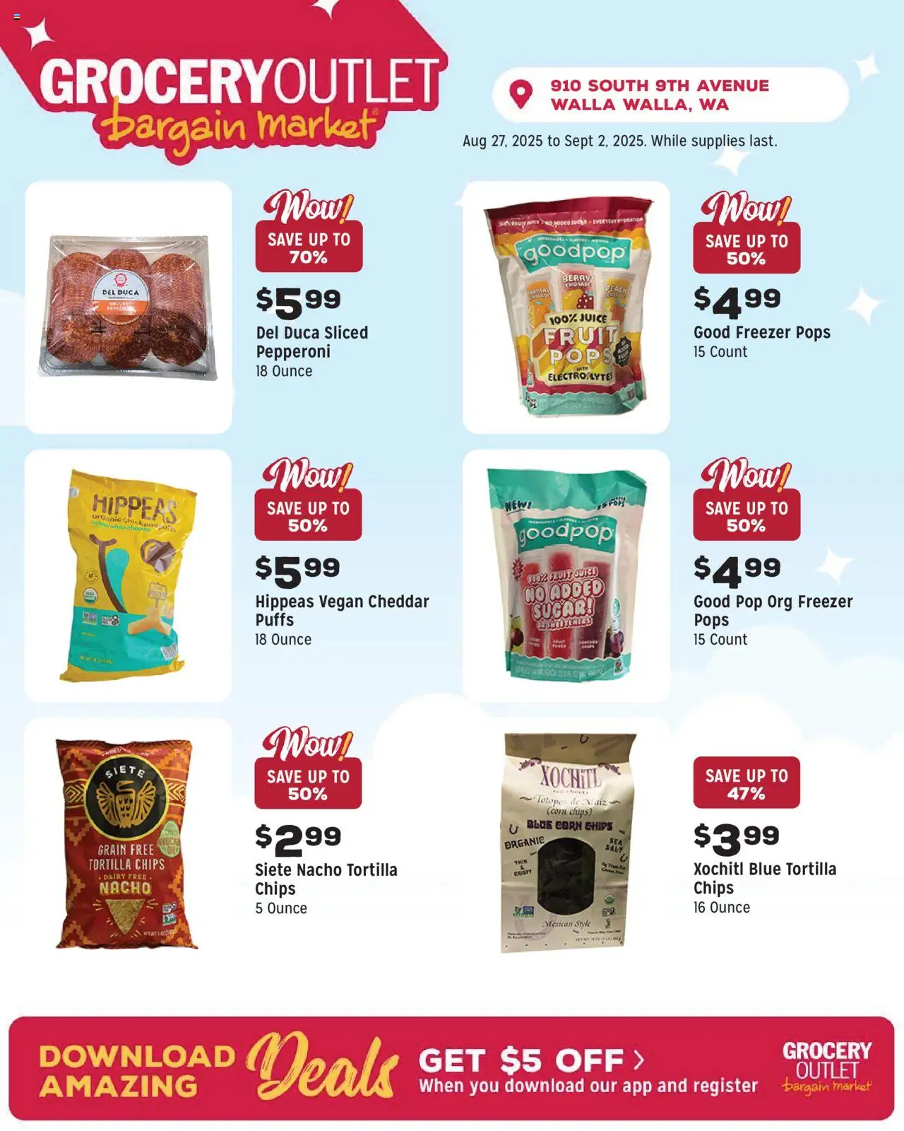 Grocery Outlet Weekly Ad - WA - valid from 27.08.2025 | Page: 11 | Products: Corn, Chips, Sugar, Freezer