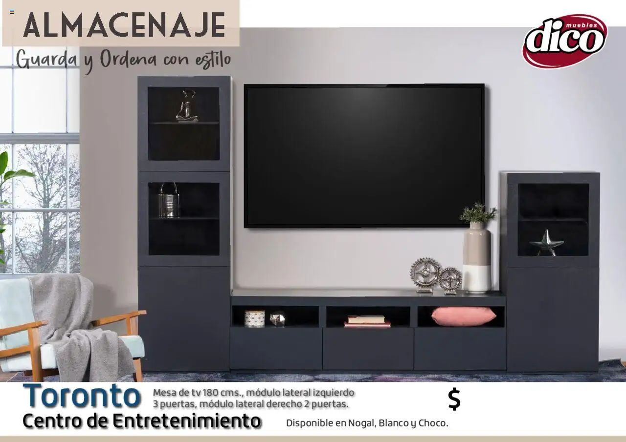 Nuevas ofertas de Muebles Dico válidas en toda la República Mexicana desde el 12.02.2025. ¡Encuentra las mejores ofertas en Muebles Dico catálogo Almacenaje! | Página: 86 | Productos: Mesa de TV, Mesa