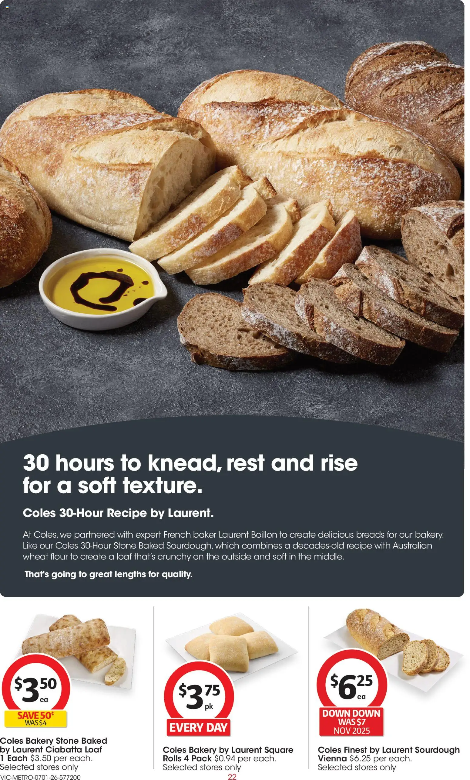 Coles catalogue - valid from 07.01.2026 | Page: 22 | Products: Bagels, Bread, Muffins, Sugar