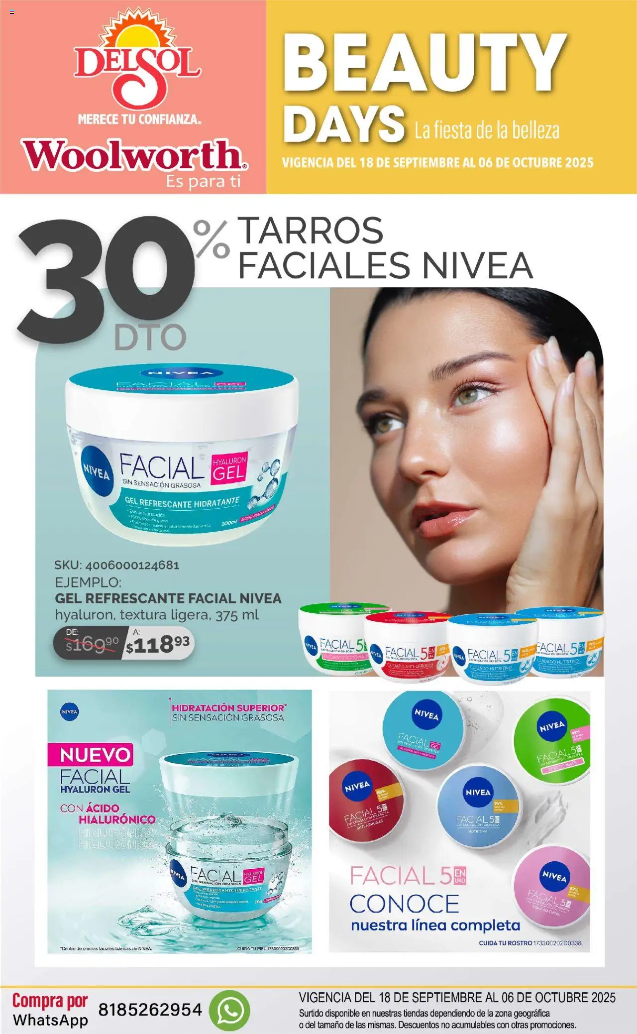 Nuevas ofertas de Del Sol y Woolworth válidas en toda la República Mexicana desde el 18.09.2025. ¡Encuentra las mejores ofertas en Del Sol y Woolworth - Catálogo - La Fiesta de la Belleza ! | Página: 8 | Productos: Mate