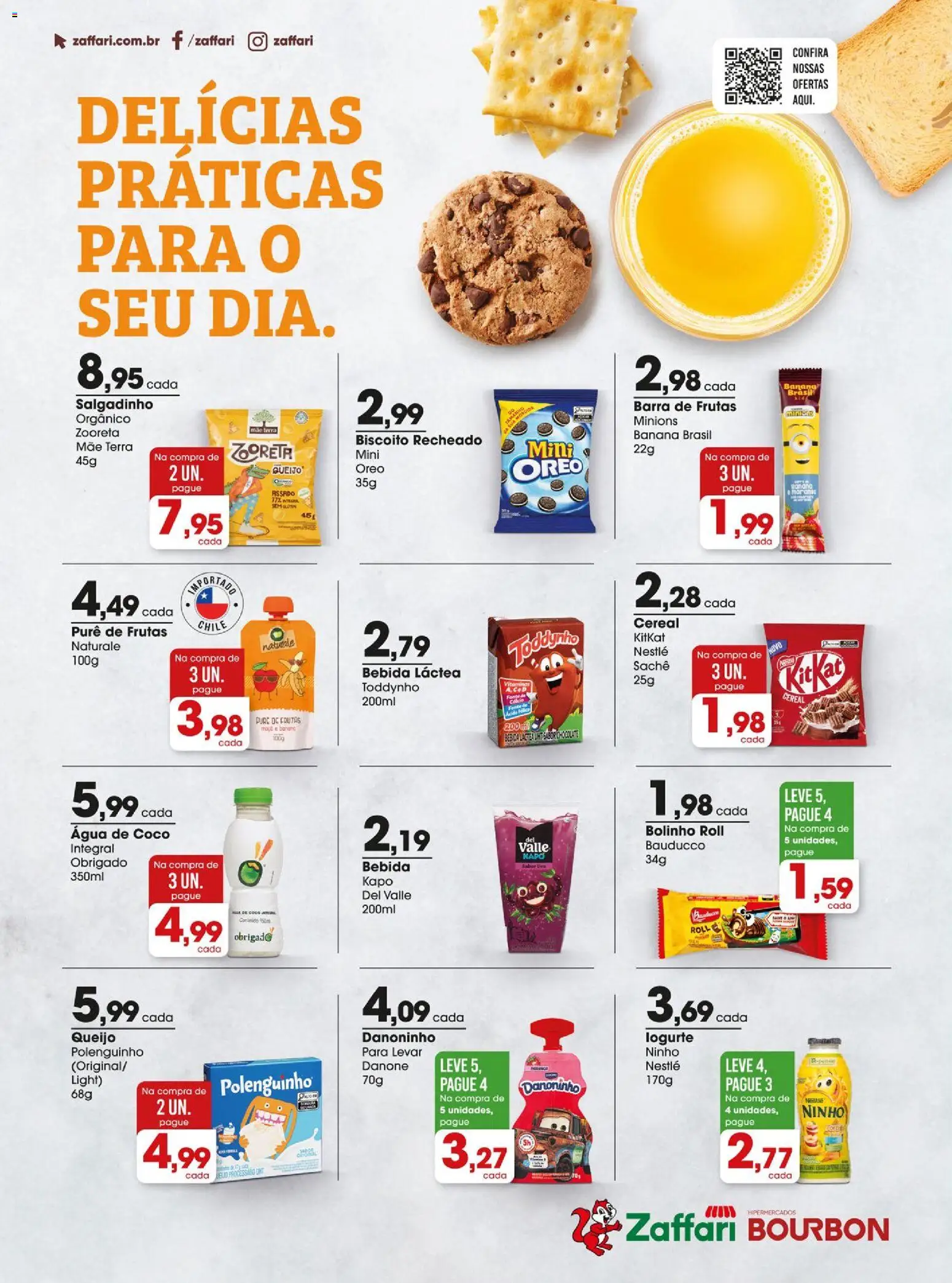 Zaffari Folheto - válido de 19.02.2026 | Página: 16 | Produtos: Água de coco, Chocolate, Bebida, Biscoito recheado